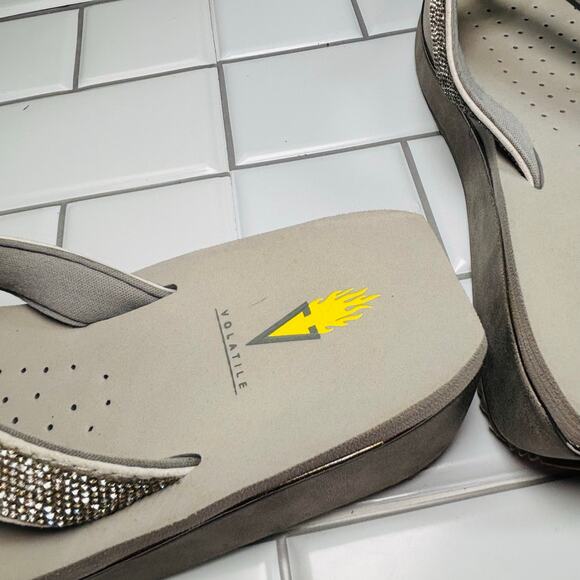 Volatile Rhinestone Sparkle Glitter‎ Flip Flop
Platform Size 9 - Picture 4 of 10